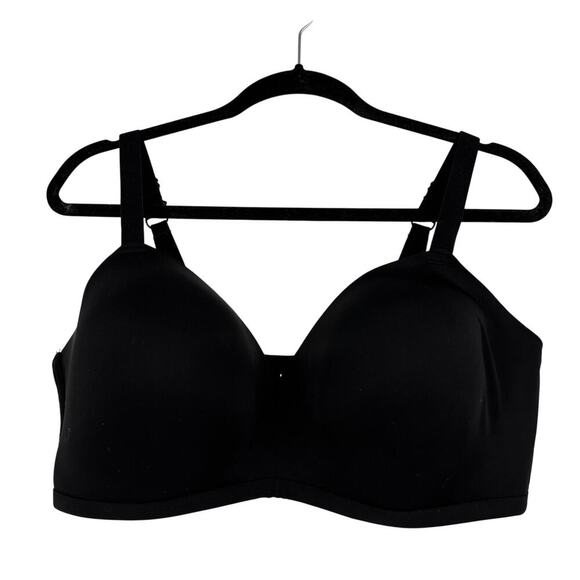 Kindly Sustainable T-Shirt Bra Size 38DD Black Comfort Wire Free Convertible - Picture 1 of 8